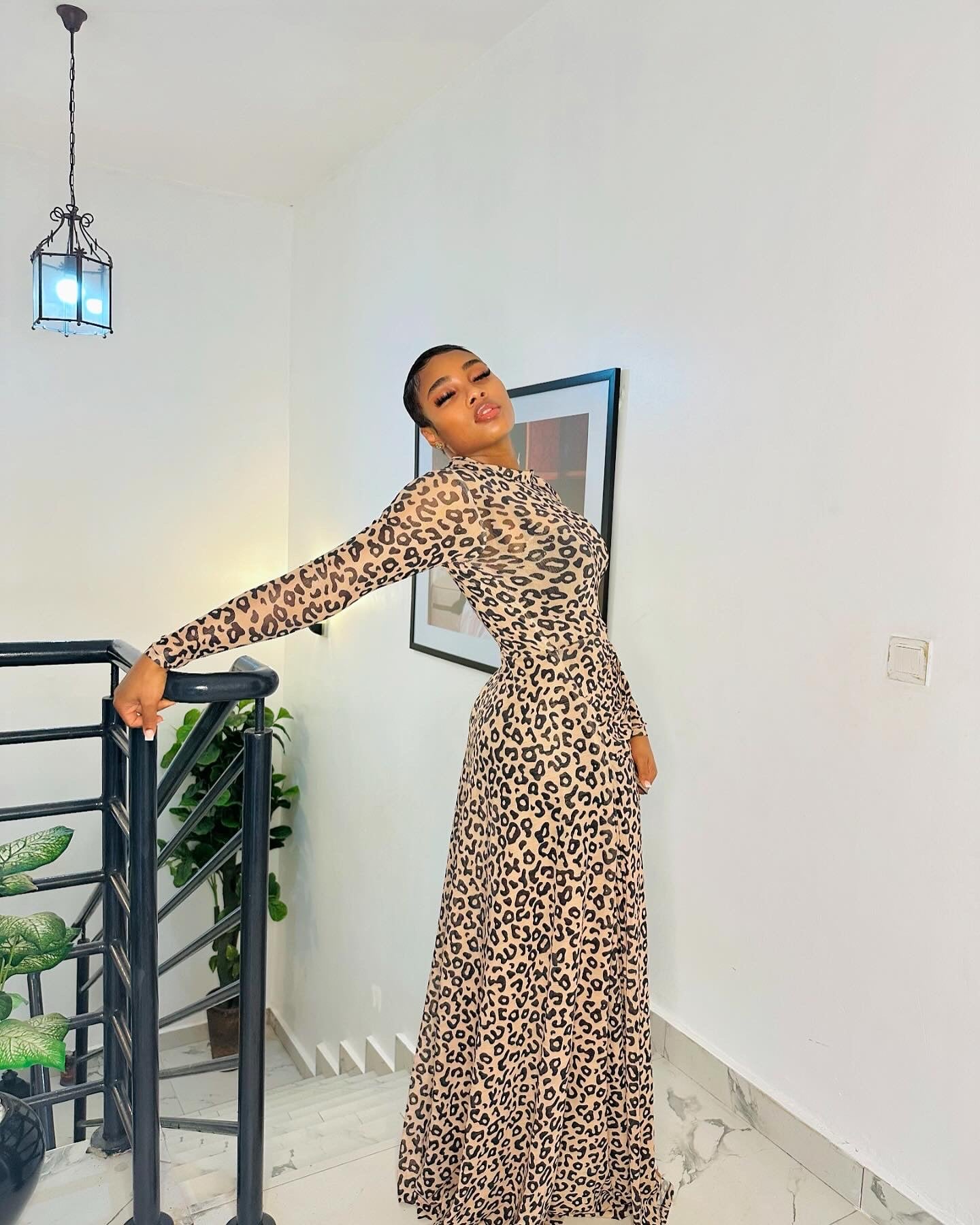 The Kebbi Knotted Mesh Dress