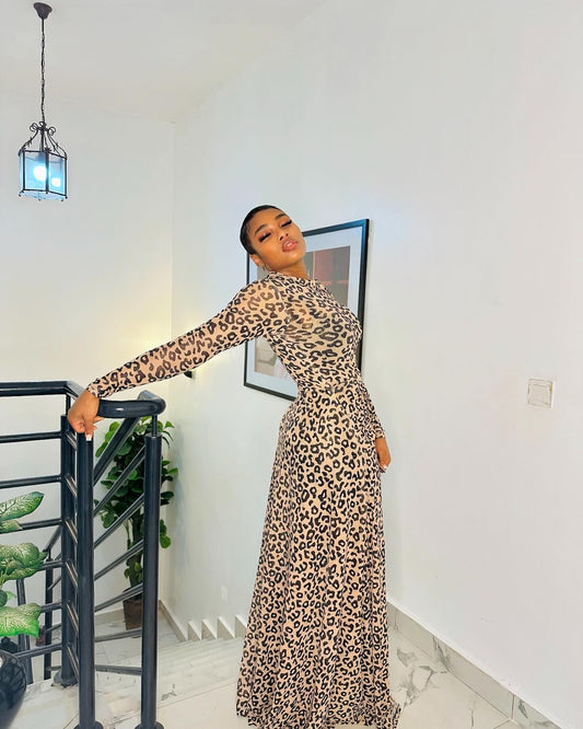 The Kebbi Knotted Mesh Dress